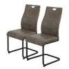 Loftscape Chaise cantilever Ellendale - Marron vintage - Lot de 2