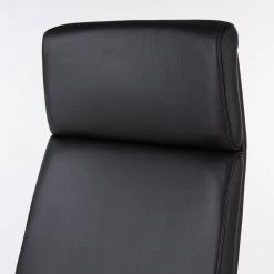 Fredriks Chaise de bureau Weld - Cuir véritable / Plaqué noyer / Métal - Noir / noyer / Aluminium -Chaises Soldes 2022 1000310647 220826 034 DETAILS P000000001000310647