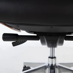 Fredriks Chaise de bureau Weld - Cuir véritable / Plaqué noyer / Métal - Noir / noyer / Aluminium -Chaises Soldes 2022 1000310647 220826 040 DETAILS P000000001000310647