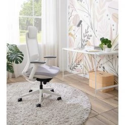 Fredriks Chaise de bureau Rosie - Gris clair / Blanc -Chaises Soldes 2022 1000310650 220819 020 MOOD DETAILS P000000001000310650 mood