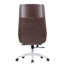 Fredriks Chaise de bureau Zuma - Cuir véritable / Plaqué noyer / Métal - Crème / Noyer / Aluminium -Chaises Soldes 2022 1000310662 220509 050 DETAILS P000000001000310662