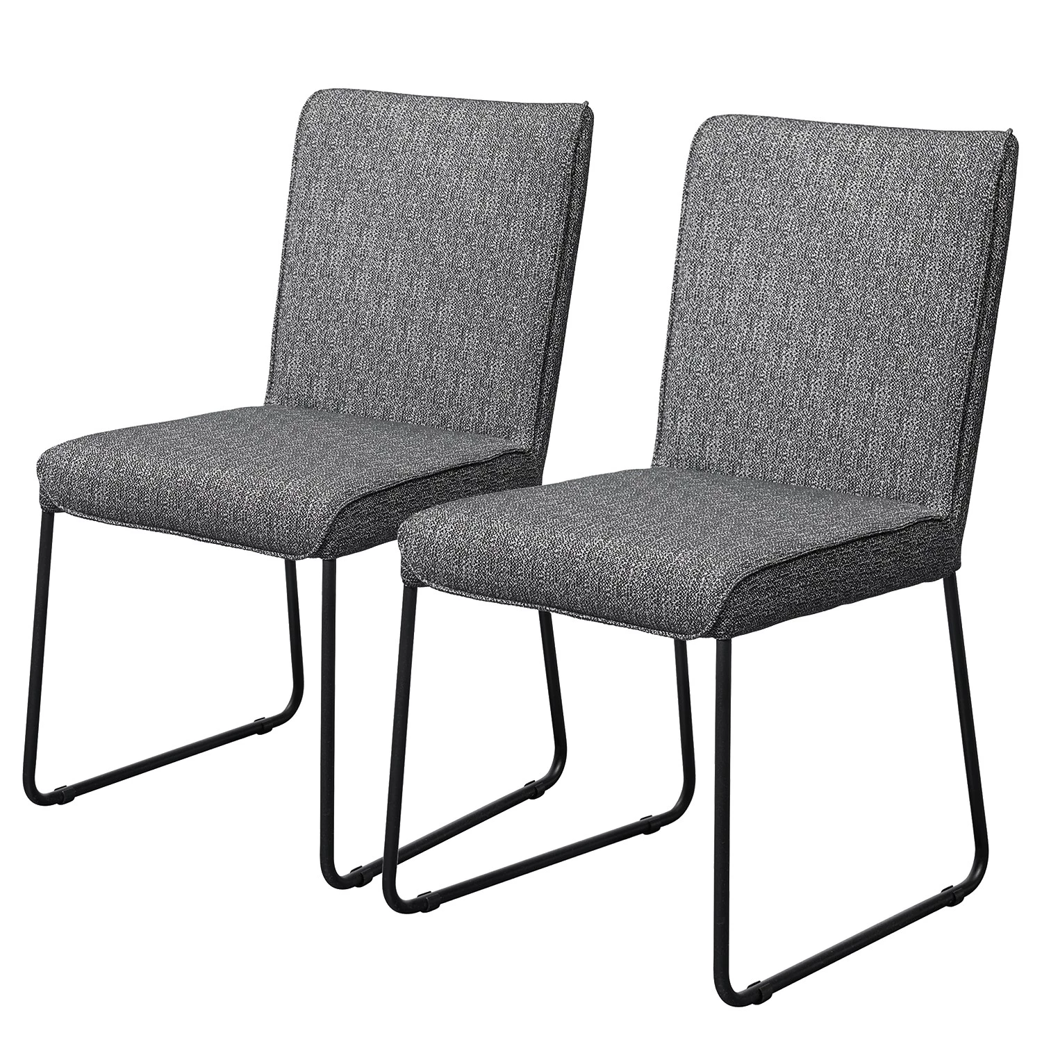 Now! by hülsta Chaises Hülsta now S23 (lot de 2) - Gris chiné 3 Now! by hülsta Chaises Hülsta now S23 (lot de 2) - Gris chiné