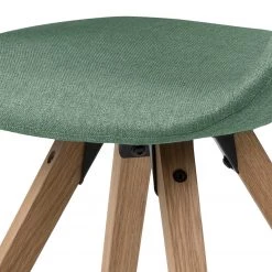 Mørteens Chaise à accoudoirs Buggio - Tissu / Hévéa massif - Tissu Cors: Gris menthe - Lot de 2 -Chaises Soldes 2022 1000312396 211202 13142200060 DETAILS P000000001000312396