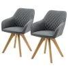 Loftscape Chaises à accoudoirs Nagoya (lot de 2) - Gris -Chaises Soldes 2022 1000312452 211207 12102300221 IMAGE P000000001000312452