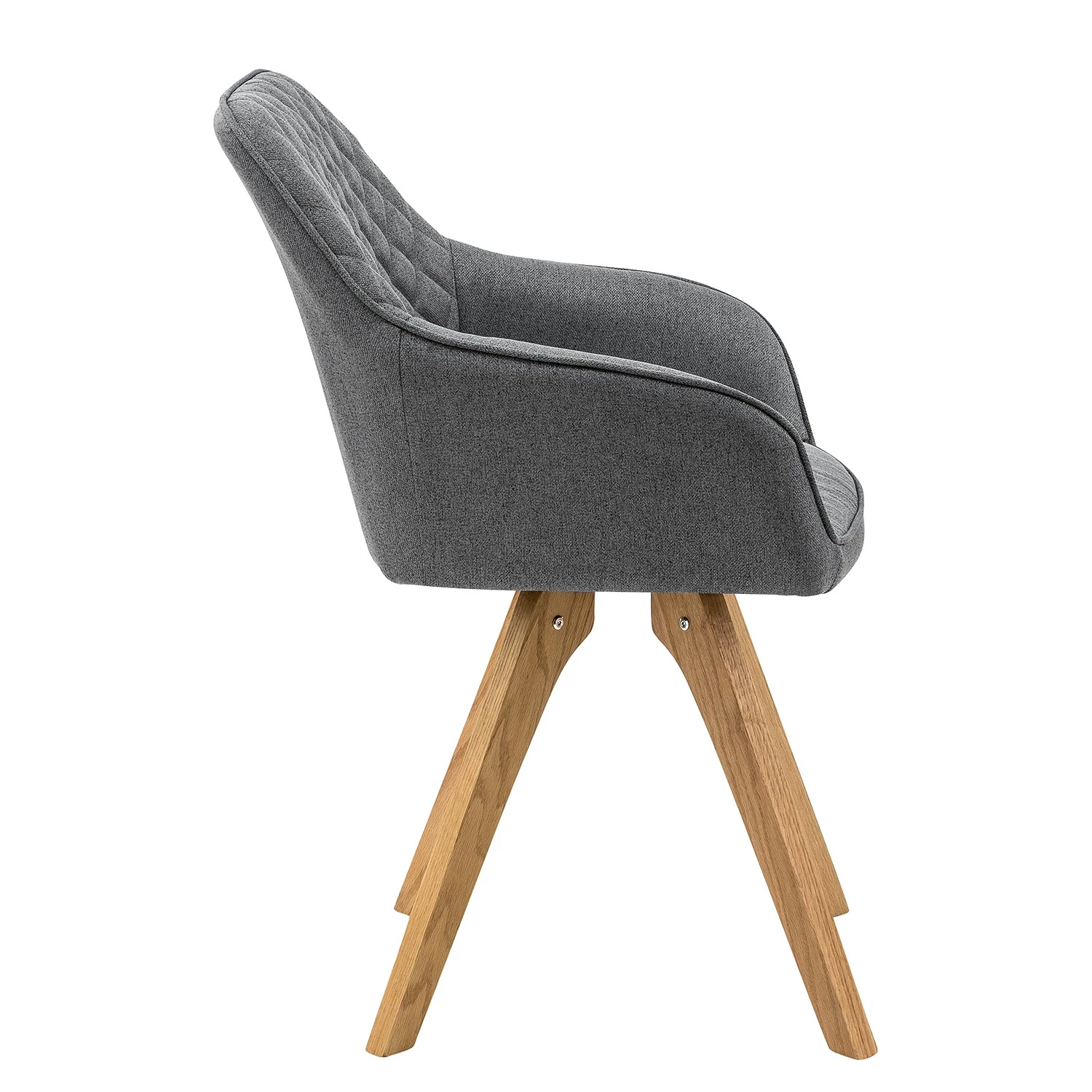 Loftscape Chaises à accoudoirs Nagoya (lot de 2) - Gris 7 Loftscape Chaises à accoudoirs Nagoya (lot de 2) - Gris – Image 5