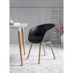 Loftscape Chaises à accoudoirs Loppi (lot de 2) - Noir -Chaises Soldes 2022 1000312472 211207 12103000374 MOOD DETAILS P000000001000312472 mood