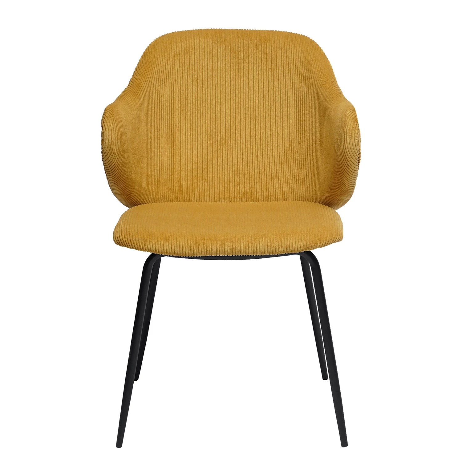 Loftscape Chaises à accoudoirs Tronde (lot de 2) - Jaune moutarde 4 Loftscape Chaises à accoudoirs Tronde (lot de 2) - Jaune moutarde – Image 2