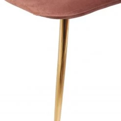 Jack & Alice Chaise Yoyce II - Velours / Métal - Doré - Velours Tiru: Saumon - Lot de 4 -Chaises Soldes 2022 1000312631 211206 08175200056 DETAILS P000000001000312631