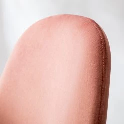 Jack & Alice Chaise Yoyce II - Velours / Métal - Doré - Velours Tiru: Saumon - Lot de 4 -Chaises Soldes 2022 1000312631 211206 08175200072 DETAILS P000000001000312631