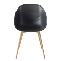 Mørteens Chaise à accoudoirs Odon - Matière plastique / Métal - Imitation chêne - Noir - Lot de 2 18 Mørteens Chaise à accoudoirs Odon - Matière plastique / Métal - Imitation chêne - Noir - Lot de 2 -Chaises Soldes 2022 1000312639 211202 13441500047 DETAILS P000000001000312639