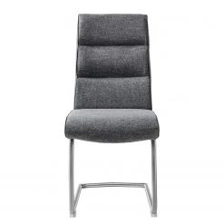 Fredriks Chaise cantilever Abenra - Tissu structuré / Acier - Acier inoxydable - Gris - Lot de 4 -Chaises Soldes 2022 1000313233 211209 14223300133 DETAILS P000000001000313233