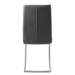 Fredriks Chaise cantilever Abenra - Tissu structuré / Acier - Acier inoxydable - Gris - Lot de 4 -Chaises Soldes 2022 1000313233 211209 14223300137 DETAILS P000000001000313233