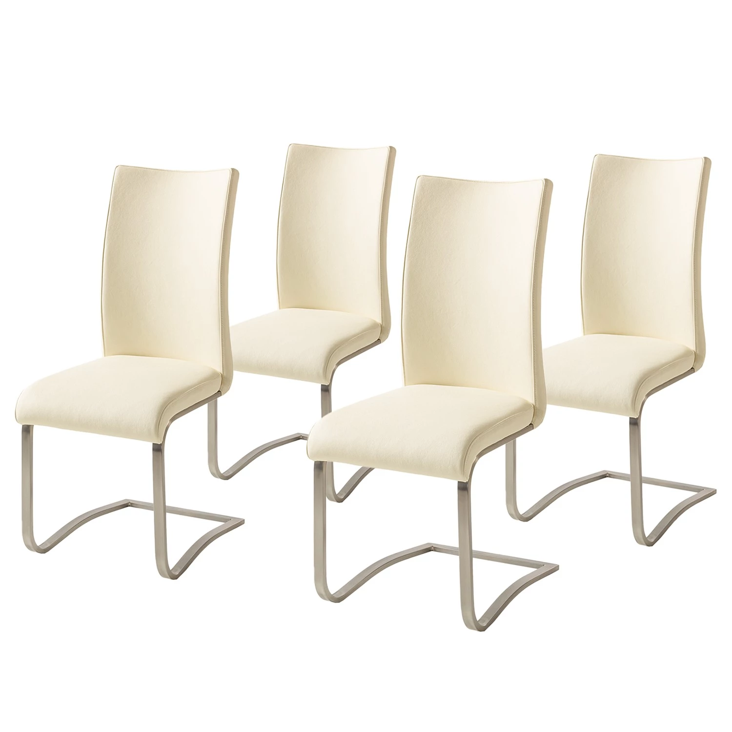 Fredriks Chaises Marco - Cuir Gyda: Créme - Lot de 4 3 Fredriks Chaises Marco - Cuir Gyda: Créme - Lot de 4