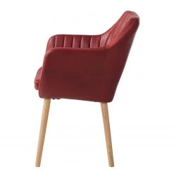 Mørteens Chaise à accoudoirs Leedy IV - Imitation cuir / Chêne massif - Rouge cerise - Lot de 2 16 Mørteens Chaise à accoudoirs Leedy IV - Imitation cuir / Chêne massif - Rouge cerise - Lot de 2 -Chaises Soldes 2022 1000313396 211208 12180400085 DETAILS P000000001000313396