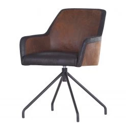 Loftscape Chaise à accoudoirs Sorrus - Marron vintage