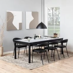 Loftscape Chaises à accoudoirs Otava (lot de 2) - Imitation cuir / Fer - Noir -Chaises Soldes 2022 1000319537 220128 12565700021 MOOD DETAILS P000000001000319537 mood