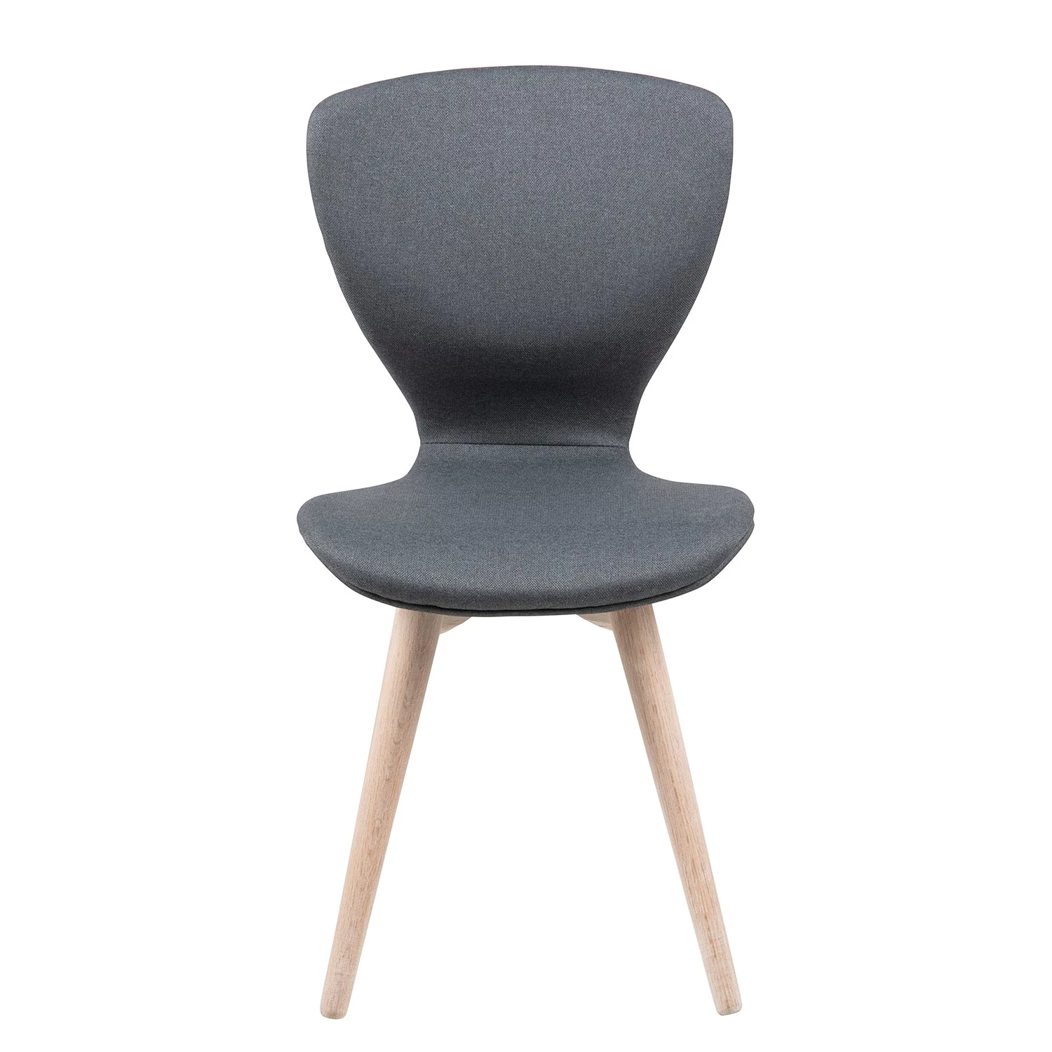 Loftscape Chaises capitonnées Monreale (lot de 2) - Tissu / Chêne massif - Gris / Chêne 6 Loftscape Chaises capitonnées Monreale (lot de 2) - Tissu / Chêne massif - Gris / Chêne – Image 4