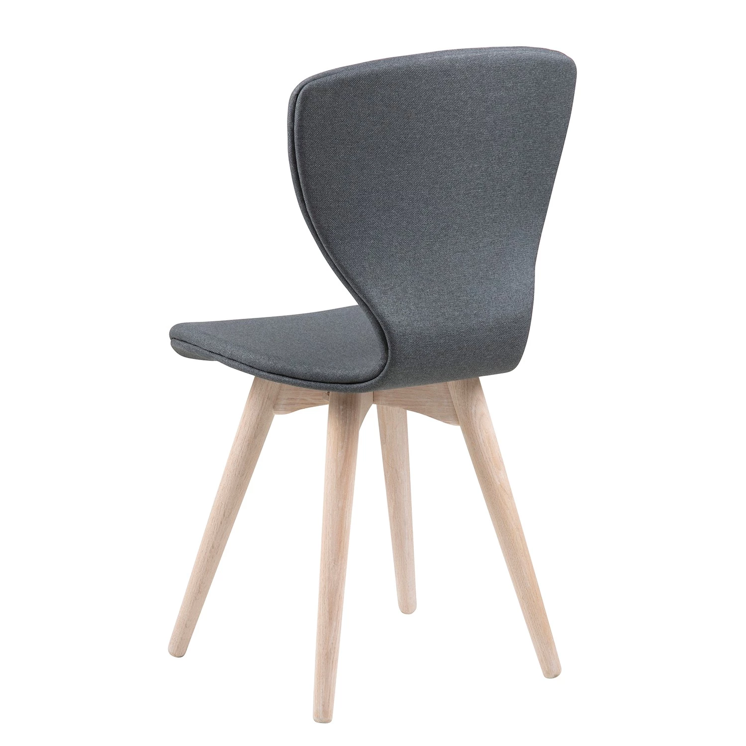 Loftscape Chaises capitonnées Monreale (lot de 2) - Tissu / Chêne massif - Gris / Chêne 8 Loftscape Chaises capitonnées Monreale (lot de 2) - Tissu / Chêne massif - Gris / Chêne – Image 6