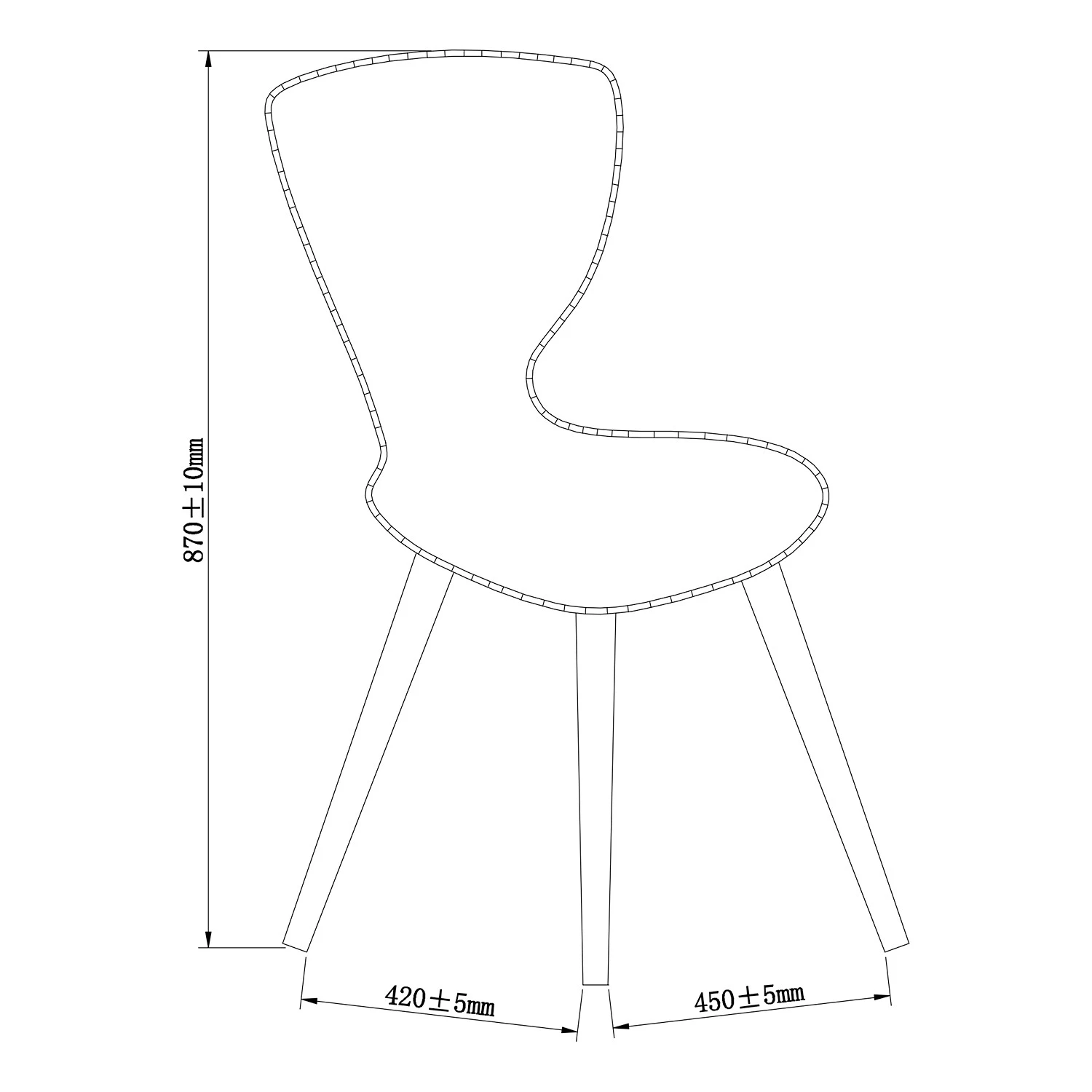 Loftscape Chaises capitonnées Monreale (lot de 2) - Tissu / Chêne massif - Gris / Chêne 10 Loftscape Chaises capitonnées Monreale (lot de 2) - Tissu / Chêne massif - Gris / Chêne – Image 8