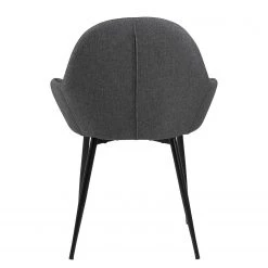 Loftscape Chaises à accoudoirs Kia II (lot de 2) - Tissu / Fer - Gris / Noir 19 Loftscape Chaises à accoudoirs Kia II (lot de 2) - Tissu / Fer - Gris / Noir -Chaises Soldes 2022 1000319580 220128 1257020060 DETAILS P000000001000319580