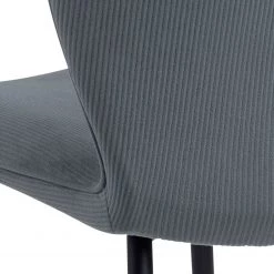 Loftscape Chaises capitonnées Koriella (lot de 2) - Velours côtelé / Fer - Gris / Noir -Chaises Soldes 2022 1000319599 220128 1257100065 DETAILS P000000001000319599