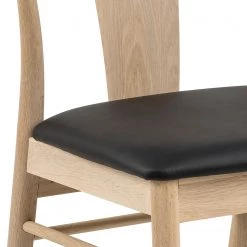 Loftscape Chaises Porras I (lot de 2) - Noir / Imitation chêne clair -Chaises Soldes 2022 1000319611 220128 1257150080 DETAILS P000000001000319611