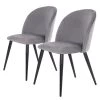 Chaises capitonnées Ruxby (lot de 2) - Gris -Chaises Soldes 2022 1000329353 220203 16142000010 IMAGE P000000001000329353