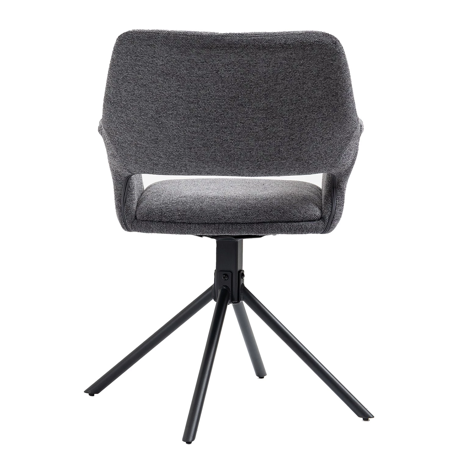 Loftscape Chaise à accoudoirs Keldur II (lot de 2) - Tissu / Acier - Gris / Noir 7 Loftscape Chaise à accoudoirs Keldur II (lot de 2) - Tissu / Acier - Gris / Noir – Image 5
