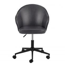 Red Living Chaise de bureau Moray - Imitation cuir / Fer - Anthracite / Noir -Chaises Soldes 2022 1000329407 220223 030 DETAILS P000000001000329407