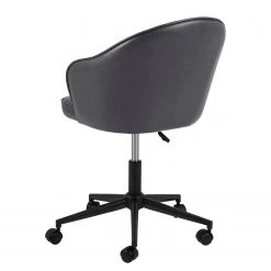 Red Living Chaise de bureau Moray - Imitation cuir / Fer - Anthracite / Noir -Chaises Soldes 2022 1000329407 220223 050 DETAILS P000000001000329407