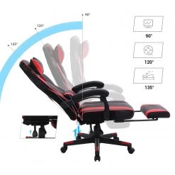 Loftscape Chaise gamer Moco XXL - Noir / Rouge -Chaises Soldes 2022 1000330267 220204 1334450060 DETAILS P000000001000330267