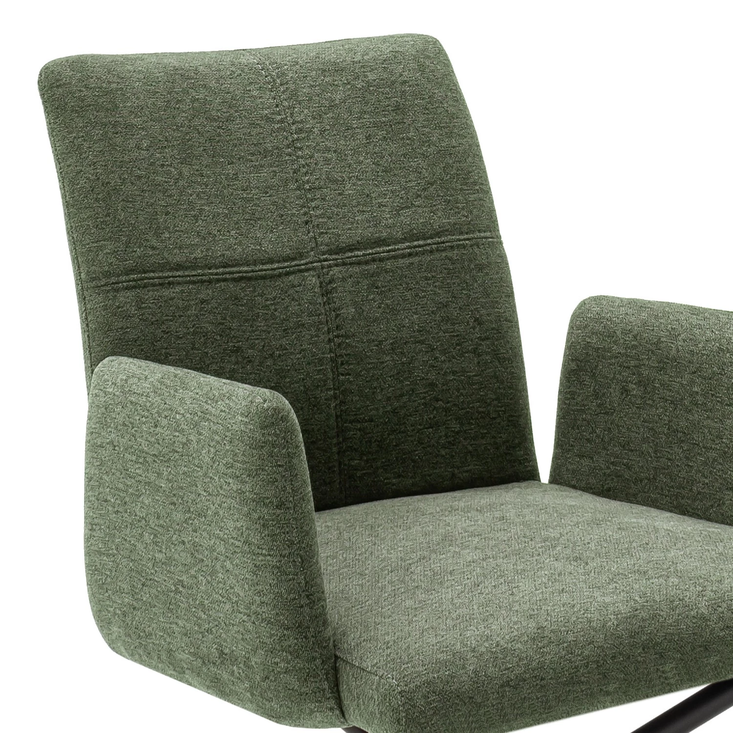 Red Living Chaise à accoudoirs Sarana - Vert olive 4 Red Living Chaise à accoudoirs Sarana - Vert olive – Image 2