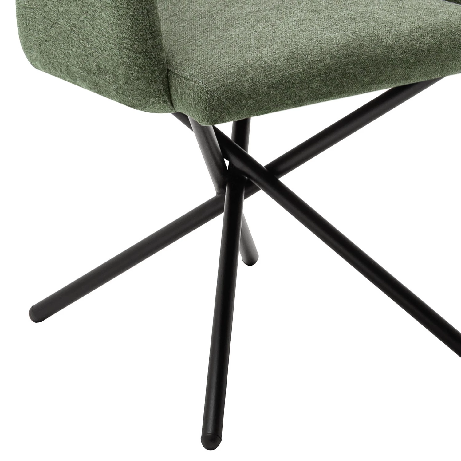 Red Living Chaise à accoudoirs Sarana - Vert olive 5 Red Living Chaise à accoudoirs Sarana - Vert olive – Image 3