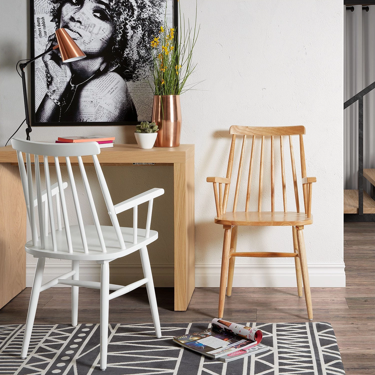 Naturoo Chaises à accoudoirs Tara (lot de 2) - Hévéa 4 Naturoo Chaises à accoudoirs Tara (lot de 2) - Hévéa – Image 2