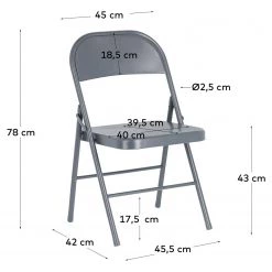 Loftscape Chaises Penaflor (lot de 2) - Gris pigeon -Chaises Soldes 2022 1000340190 220414 500 SKETCH DETAILS P000000001000340190 sketch