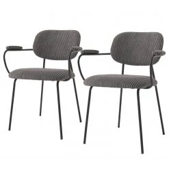 Loftscape Chaises Ă accoudoirs Sean I (lot de 2) - Taupe