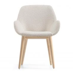 Loftscape Chaises à accoudoirs Kusamo V (lot de 4) - Tissu structuré - Blanc / Frêne 19 Loftscape Chaises à accoudoirs Kusamo V (lot de 4) - Tissu structuré - Blanc / Frêne -Chaises Soldes 2022 1000340256 220414 030 DETAILS P000000001000340256