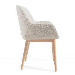 Loftscape Chaises à accoudoirs Kusamo V (lot de 4) - Tissu structuré - Blanc / Frêne 20 Loftscape Chaises à accoudoirs Kusamo V (lot de 4) - Tissu structuré - Blanc / Frêne -Chaises Soldes 2022 1000340256 220414 035 DETAILS P000000001000340256
