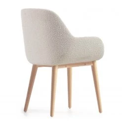 Loftscape Chaises à accoudoirs Kusamo V (lot de 4) - Tissu structuré - Blanc / Frêne 21 Loftscape Chaises à accoudoirs Kusamo V (lot de 4) - Tissu structuré - Blanc / Frêne -Chaises Soldes 2022 1000340256 220414 036 DETAILS P000000001000340256