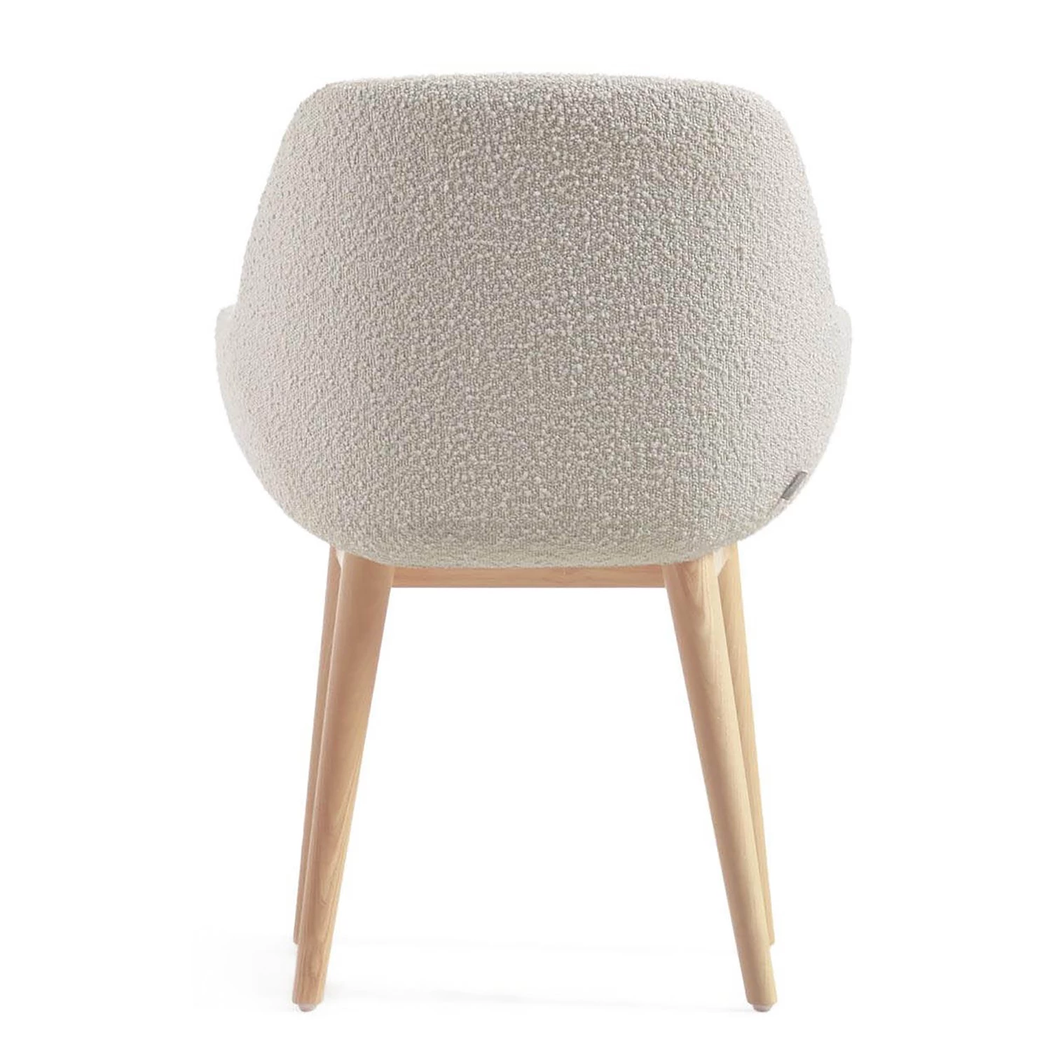 Loftscape Chaises à accoudoirs Kusamo V (lot de 4) - Tissu structuré - Blanc / Frêne 11 Loftscape Chaises à accoudoirs Kusamo V (lot de 4) - Tissu structuré - Blanc / Frêne – Image 9