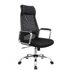 Fredriks Chaise de bureau Potom - Tissu / Mesh / Acier - Noir / Chrome -Chaises Soldes 2022 1000343532 220407 030 DETAILS P000000001000343532