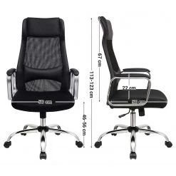 Fredriks Chaise de bureau Potom - Tissu / Mesh / Acier - Noir / Chrome -Chaises Soldes 2022 1000343532 220407 500 SKETCH DETAILS P000000001000343532 sketch