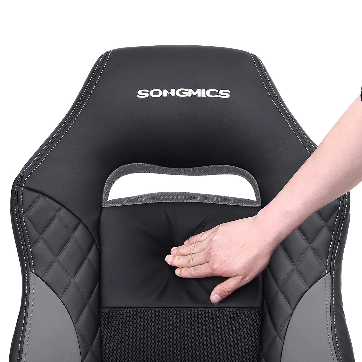 Fredriks Chaise de bureau Save - Imitation cuir / Matière plastique - Noir / Gris 7 Fredriks Chaise de bureau Save - Imitation cuir / Matière plastique - Noir / Gris – Image 5