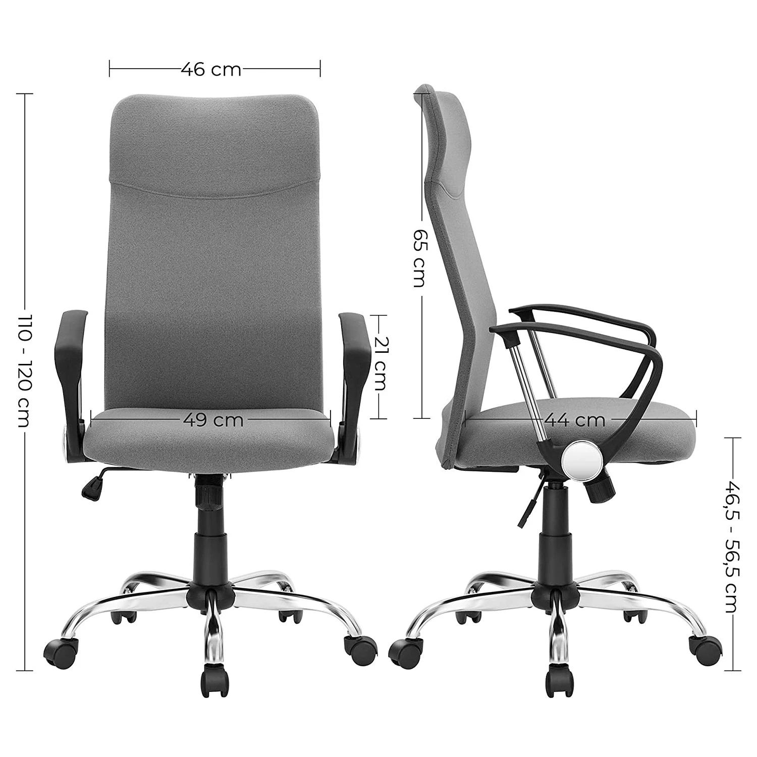 Fredriks Chaise de bureau Freezer - Gris 10 Fredriks Chaise de bureau Freezer - Gris – Image 8