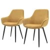 Loftscape Chaises à accoudoirs Morgedal (lot de 2) - Jaune melon 2 Loftscape Chaises à accoudoirs Morgedal (lot de 2) - Jaune melon -Chaises Soldes 2022 1000343596 220414 010 IMAGE P000000001000343596