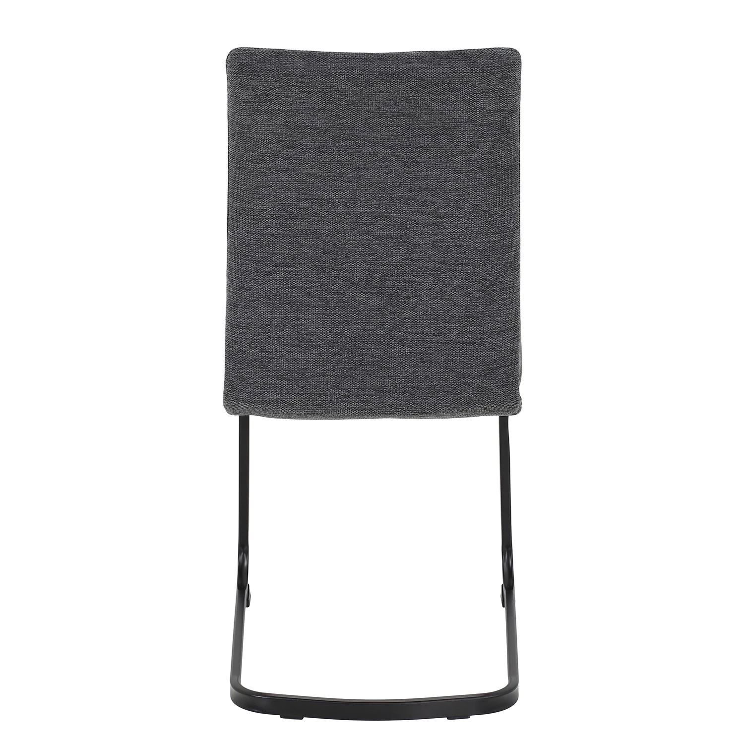 Red Living Chaises cantilever Playa II (lot de 2) - Tissu / Acier - Gris / Noir 7 Red Living Chaises cantilever Playa II (lot de 2) - Tissu / Acier - Gris / Noir – Image 5