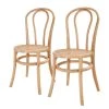 Butlers Chaises WIENER MELANGE (lot de 2) - Bois d’orme / Rotin - Naturel -Chaises Soldes 2022 1000344071 220406 010 IMAGE P000000001000344071