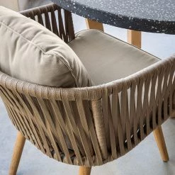 Norrwood Chaises Secu (lot de 2) - Tissu / Acacia massif - Taupe / Acacia -Chaises Soldes 2022 1000344474 220412 036 DETAILS P000000001000344474