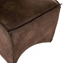 Red Living Chaise capitonnée Rachid - Cognac vintage -Chaises Soldes 2022 1000352052 220520 040 DETAILS P000000001000352052