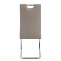 Loftscape Chaise cantilever La Paz - Imitation cuir / Métal - Chrome - Cappuccino - Lot de 4 19 Loftscape Chaise cantilever La Paz - Imitation cuir / Métal - Chrome - Cappuccino - Lot de 4 -Chaises Soldes 2022 1000352382 220610 070 DETAILS P000000001000352382